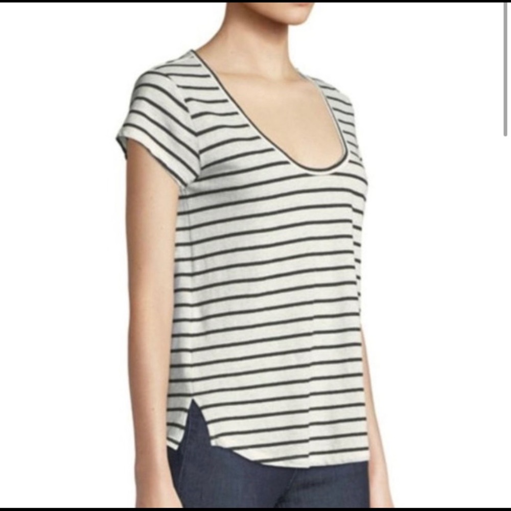 Theory Navigate Striped Tee | Size M